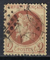 FRANCE Ca.1865:  Le Y&T26B Obl. GC Et TB Marque "30 Au Tampon" - 1863-1870 Napoléon III. Laure