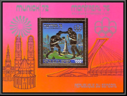 85742 Bloc N°29 A Montreal 1976 Boxe Jeux Olympiques Olympic Games Sénégal Timbres OR Gold Stamps ** MNH - Pugilato