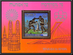 85742 Bloc N°29 A Montreal 1976 Boxe Jeux Olympiques Olympic Games Sénégal Timbres OR Gold Stamps ** MNH - Senegal (1960-...)