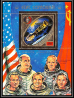 85728 Bloc N°10 A Apollo-Soyouz Espace Space 1975 Comores Comoros Etat Comorien Timbres OR Gold Stamps ** MNH - Isole Comore (1975-...)