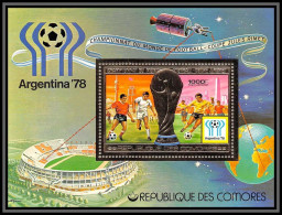 85724 BF N°124 A Football Soccer World Cup Argentina 1978 Rimet Comores Comoros Timbres OR Gold Stamps ** MNH - Isole Comore (1975-...)