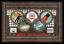 85720b N°28 A Innsbruck Bob 1976 Jeux Olympiques Olympic Games Comores Etat Comorien Timbres OR Gold Stamps ** MNH - Komoren (1975-...)