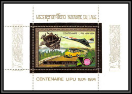 85708c N°63 A Concorde Voiture Cars UPU Laos Timbres OR Gold Stamps ** MNH - Concorde