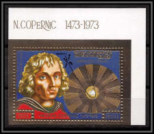 85699a N° 398 B Copernicus Copernic Skylab Espace Space Khmère Cambodge Cambodia ** MNH OR Gold Non Dentelé Imperf Gold - Kambodscha