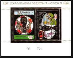 85675 Mi Bloc BF N°36 A World Cup Munich 74 1974 Football Soccer Khmère Cambodia Cambodge ** MNH OR Gold  - 1974 – West Germany