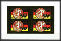 85667 Mi N° 351 B Jeux Olympiques Olympic Games Munich 72 Khmère Cambodia Cambodge ** MNH OR Gold Non Dentelés Imperf - Cambodja