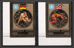 85655a Mi N° 368/369 A Jeux Olympiques Olympic Games Munich 72 Khmère Cambodia Cambodge ** MNH OR Gold  - Estate 1972: Monaco