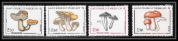 85447 4 Valeurs Champignons Mushrooms Funghi Saint Pierre Et Miquelon  - Geschnittene, Druckproben Und Abarten