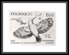 85277 N°1319 Tichodroma Muraria Tichodrome échelette Oiseaux (birds) Monaco Epreuve Photo Maquette Proof Noir Black  - Unused Stamps