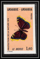 85022/ Andorre Andorra N°259 Papillons Papillon Schmetterlinge Butterfly Butterflies Non Dentelé Imperf ** Mnh  - Nuovi