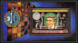 85915/ N°141 A Echecs Chess Bobby Fischer Rotary 1982 Tchad OR Gold Stamps ** MNH - Schaken