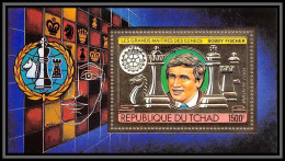 85913/ N°203 A Echecs Chess Bobby Fischer Rotary 1982 Tchad OR Gold Stamps ** MNH Overprint - Schach