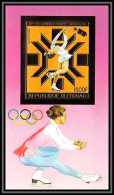 85907/ N°160 B Sarajevo 1984 Jeux Olympiques Olympic Games Skating Tchad OR Gold ** MNH Espace Space Non Dentelé Imperf - Tchad (1960-...)