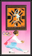 85906/ N°160 A Sarajevo 1984 Jeux Olympiques (olympic Games) Skating Tchad OR Gold Stamps ** MNH Espace (space) - Tchad (1960-...)
