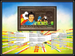 85900/ N°133 A PAOLO ROSSI Espana 1982 Football Soccer Coupe Monde Tchad OR Gold Stamps ** MNH - Chad (1960-...)