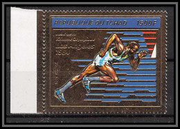 85895a/ N°924 A Los Angeles 1984 Jeux Olympiques Olympic Games Tchad OR Gold ** MNH  - Tsjaad (1960-...)