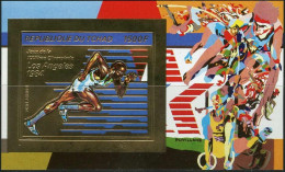 85894b/ N°114 B Los Angeles 1984 Jeux Olympiques Olympic Games Tchad OR Gold ** MNH Non Dentelé Imperf - Estate 1984: Los Angeles