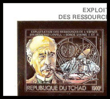 85881b/ N°960 B Lovell Sonde Viking Espace (space) Tchad OR Gold Stamps ** MNH Non Dentelé Imperf - Tchad (1960-...)