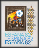 85872/ N°88 A Football Soccer Coupe Monde ESPANA 1982 Tchad OR Gold Stamps ** MNH - 1982 – Espagne