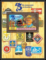 85867/ N°195 Aa Baden POWELL Scouts JAMBOREE 1983 Overprint Tchad OR Gold Stamps ** Mnh  - Nuevos