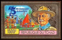 85864b/ N°106 A Baden POWELL Scouts JAMBOREE 1982 Tchad OR Gold Stamps ** MNH - Unused Stamps