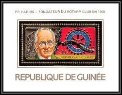 85837/ N°104 A Paul Harris Rotary Club Guinée Guinea OR Gold Stamps ** MNH - Rotary, Lions Club