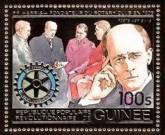 85832b/ N°87 A Paul Harris Rotary Club 1984 Guinée Guinea OR Gold Stamps ** MNH - Rotary Club