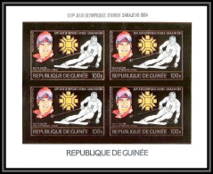 85819/ N°1010 B Sarajevo Mahre Usa 1984 Jeux Olympiques Olympic Games Guinée Guinea OR Gold ** MNH Non Dentelé MNH - Winter 1984: Sarajevo