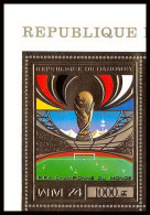 85806c/ N°610 A Football Soccer Munich 1974 Dahomey OR Gold Stamps ** MNH - 1974 – Westdeutschland