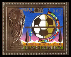 85808b/ N°37 A Football Soccer Munich 1974 Dahomey OR Gold Stamps ** MNH - Bénin – Dahomey (1960-...)
