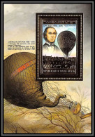 85791/ BF Bloc N°67 A Montgolfière Balloon John Wise Haute Volta OR Gold Stamps ** MNH - Fesselballons