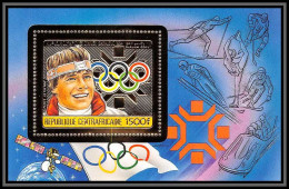 86058/ N°304 A Max Julen Suisse Sarajevo Jeux Olympiques Olympic Games 1984 Centrafricaine OR Gold MNH ** - Hiver 1984: Sarajevo