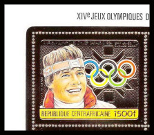 86054b/ N°1069 A Max Julen Suisse Sarajevo Jeux Olympiques Olympic Games 1984 Centrafricaine OR Gold MNH  - Hiver 1984: Sarajevo