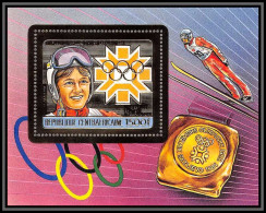 86056/ N°305 A Weissflog Sarajevo Jeux Olympiques Olympic Games 1984 Centrafricaine OR Gold ** MNH - Repubblica Centroafricana