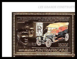 86048b/ N°950 A Rolls Royce Voiture (Cars) Centrafrique Centrafricaine OR Gold ** MNH  - Cars
