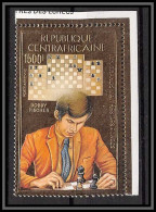 86031a/ N°914 A Bobby FISCHER Echecs Chess 1983 Centrafrique Centrafricaine OR Gold ** MNH  - Central African Republic