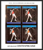 86024 Shot Put 968 B Jeux Olympiques Olympic Games Los Angeles 1984 Centrafricaine OR Gold MNH Non Dentelé Imperf Bloc 4 - Summer 1984: Los Angeles