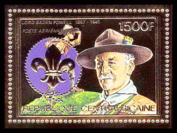 86014b/ N°314 A Baden-Powell Scout Scouting Jamboree 1984 Centrafricaine OR Gold ** MNH  - Ungebraucht