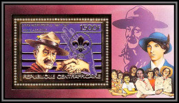 86011/ N°313 A Baden-Powell Scout Scouting Jamboree 1984 Centrafrique Centrafricaine OR Gold ** MNH  - Central African Republic