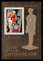 86008bb/ N°133 B 1981 Picasso Tableau Painting Centrafrique Centrafricaine OR Gold ** MNH Non Dentelé Imperf - Picasso