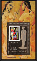86007b/ N°133 A 1981 Picasso Tableau Painting Centrafrique Centrafricain OR Gold ** MNH  - Zentralafrik. Republik