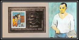 86007/ N°132 A 1981 Picasso Tableau Painting Centrafrique Centrafricain OR Gold ** MNH  - Centrafricaine (République)