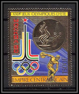 86000a/ N°622 A Moscou Jeux Olympiques (olympic Games) 1980 Centrafrique Centrafricaine OR Gold Stamps ** MNH Discount - Sommer 1980: Moskau