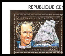 85986a/ N°774 A Riguidel Navigateur Sailor Centrafrique Centrafricaine OR Gold Stamps ** MNH France  - Voile