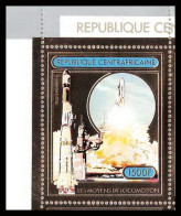 85962a/ N°832 A Navette Shuttle Espace Space Centrafrique Centrafricaine OR Gold Stamps ** MNH  - Afrique
