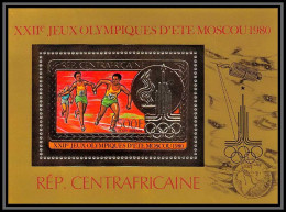 85945/ N°88 A Moscou 1980 Jeux Olympiques Olympic Games Centrafrique Centrafricaine OR Gold ** MNH Cote 35 - Central African Republic