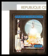 85961b/ N°832 B Navette Shuttle Espace Space Centrafrique Centrafricaine OR Gold Stamps ** MNH Non Dentelé Imperf - Centrafricaine (République)