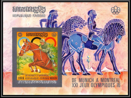 86227 Mi N°61 B Jeux Olympiques Olympic Games 1976 Montreal ** MNH Khmère Cambodia Cambodge Non Dentelé Imperf - Cambodia