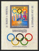 86228b Mi N°62 B Jeux Olympiques Olympic Games 1976 Montreal ** MNH Khmère Cambodia Cambodge Non Dentelé Imperf - Zomer 1976: Montreal