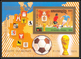 86231 Mi N°83 B Football Soccer World Cup Munich 1974 ** MNH Khmère Cambodia Cambodge Non Dentelé Imperf - Cambodge